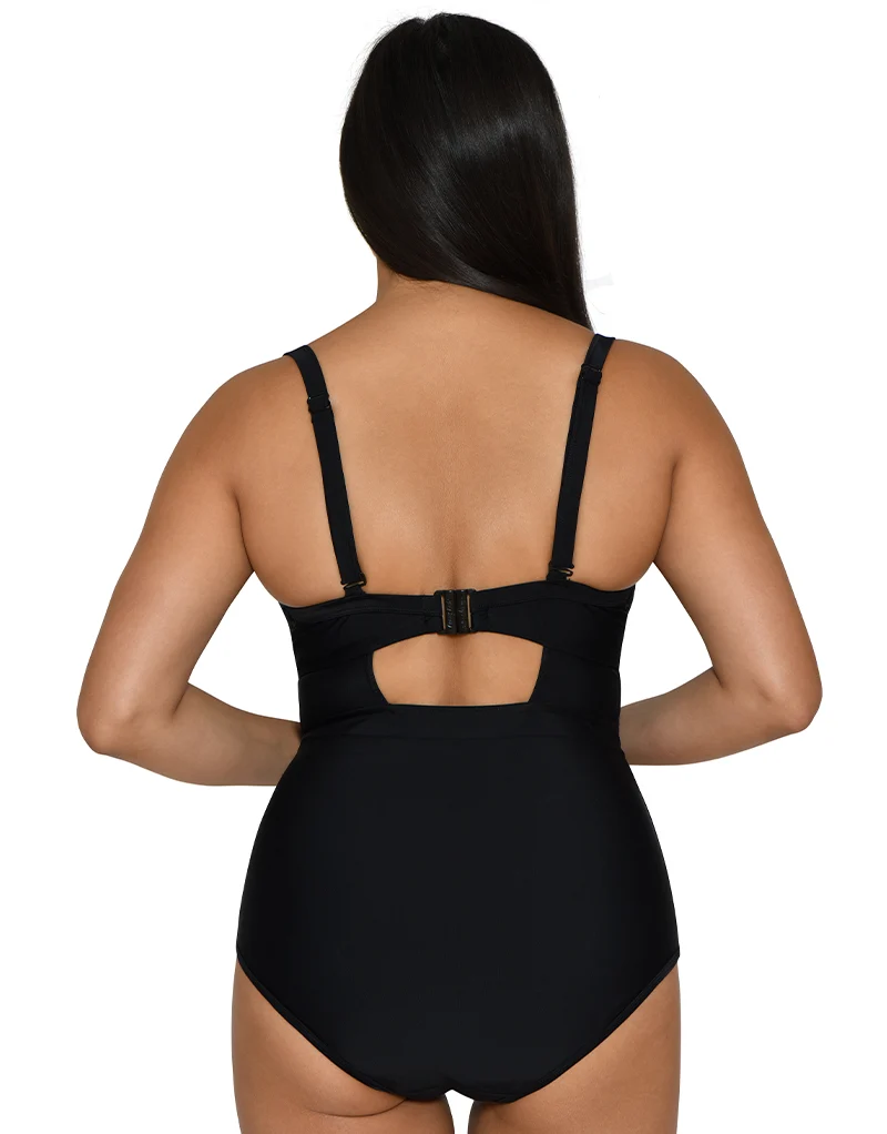 Curvy Kate Maya Padded Plunge Swimsuit Black