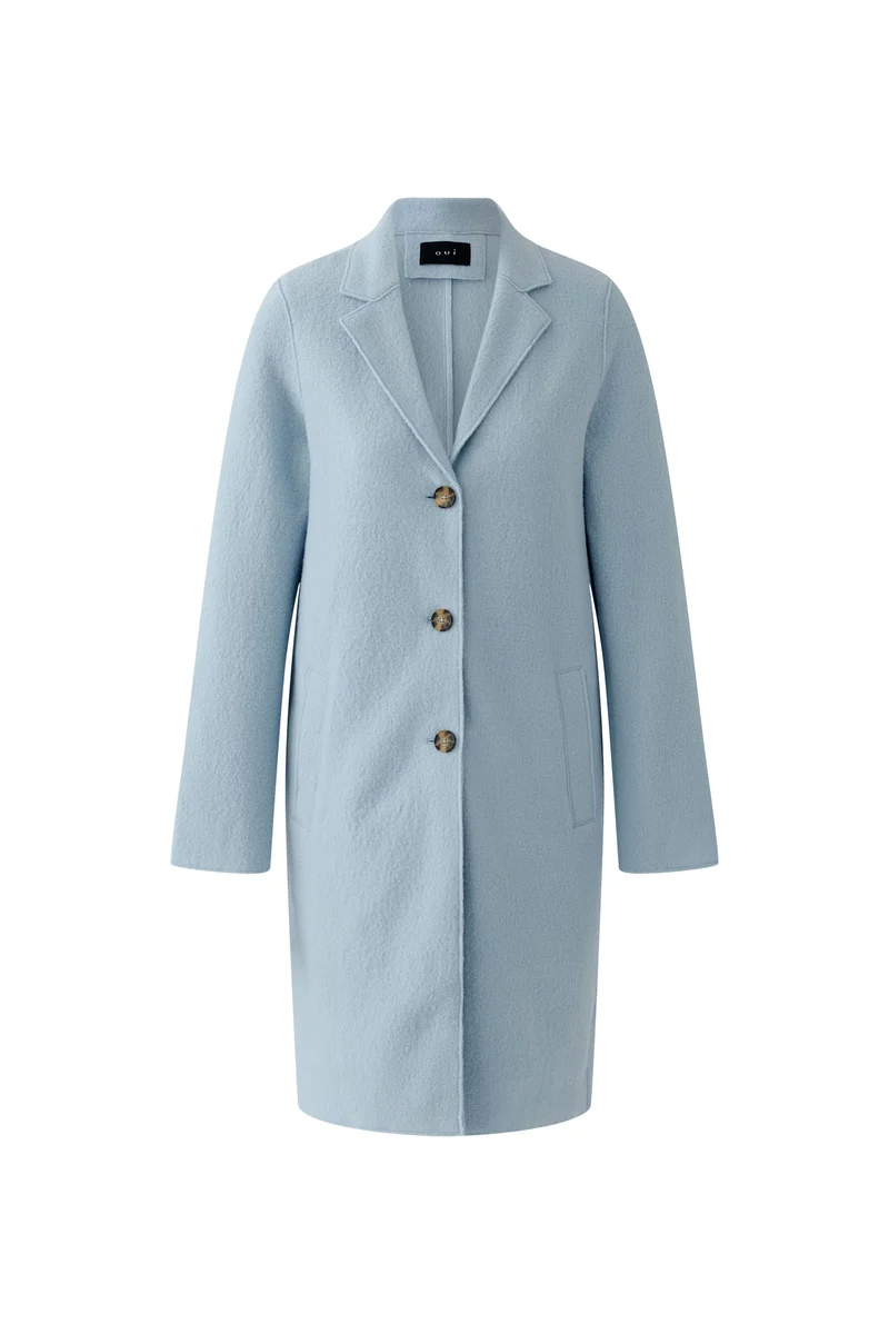 Manteau droit mi-long classique