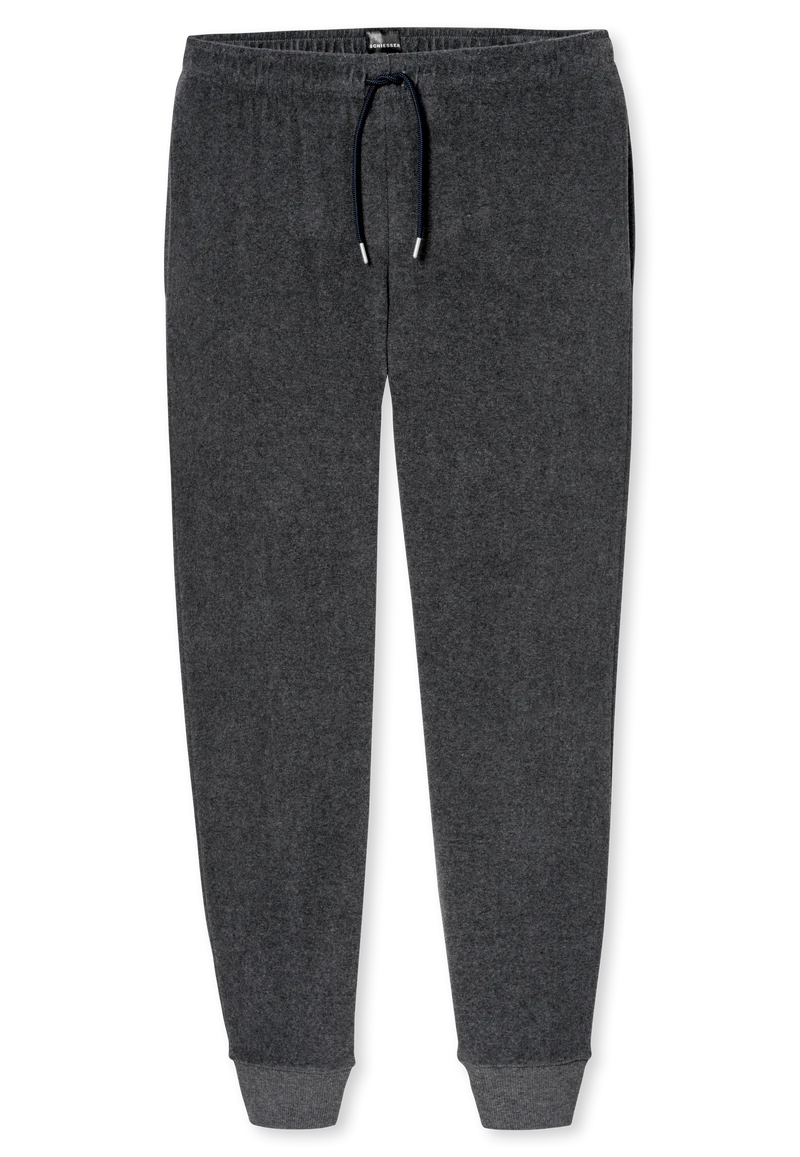 Schlafanzug mit Bündchen Blau/Grau gestreift - Casual Nightwear