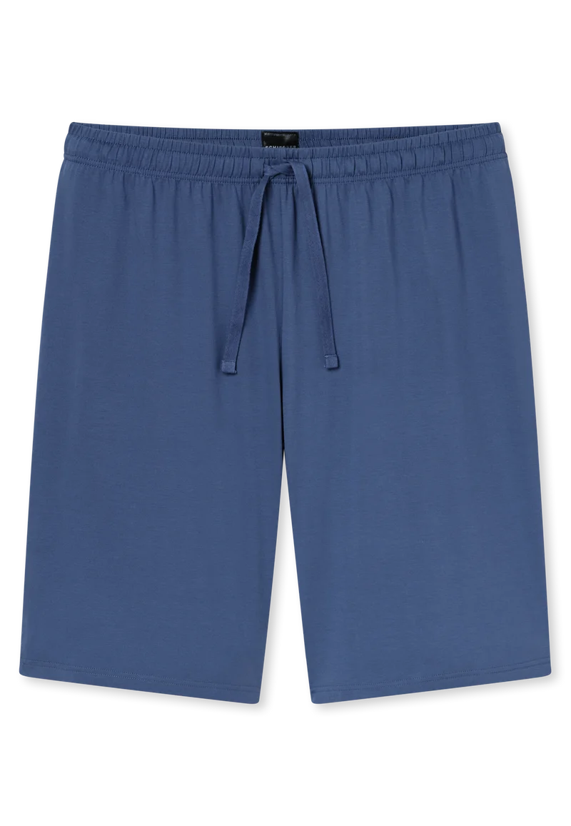 Schlafanzug kurz Blau/Grau gemustert - 95/5