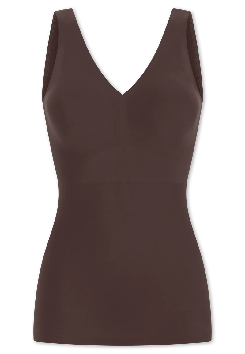 BH-Top Seamless mit herausnehmbaren Pads Braun - Invisible Soft