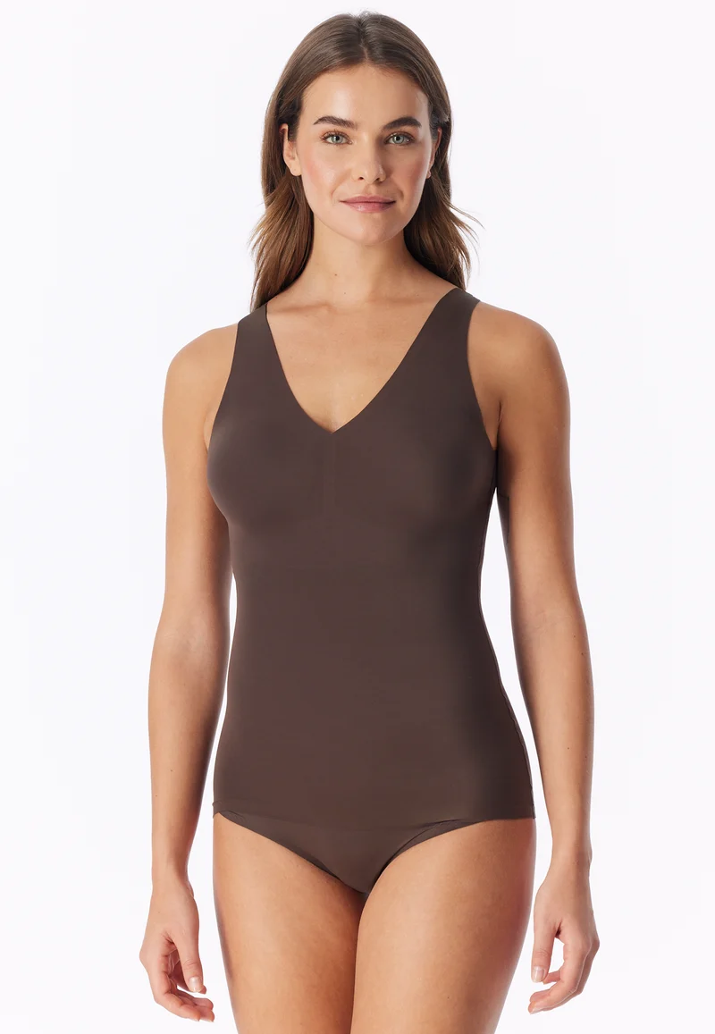 BH-Top Seamless mit herausnehmbaren Pads Braun - Invisible Soft
