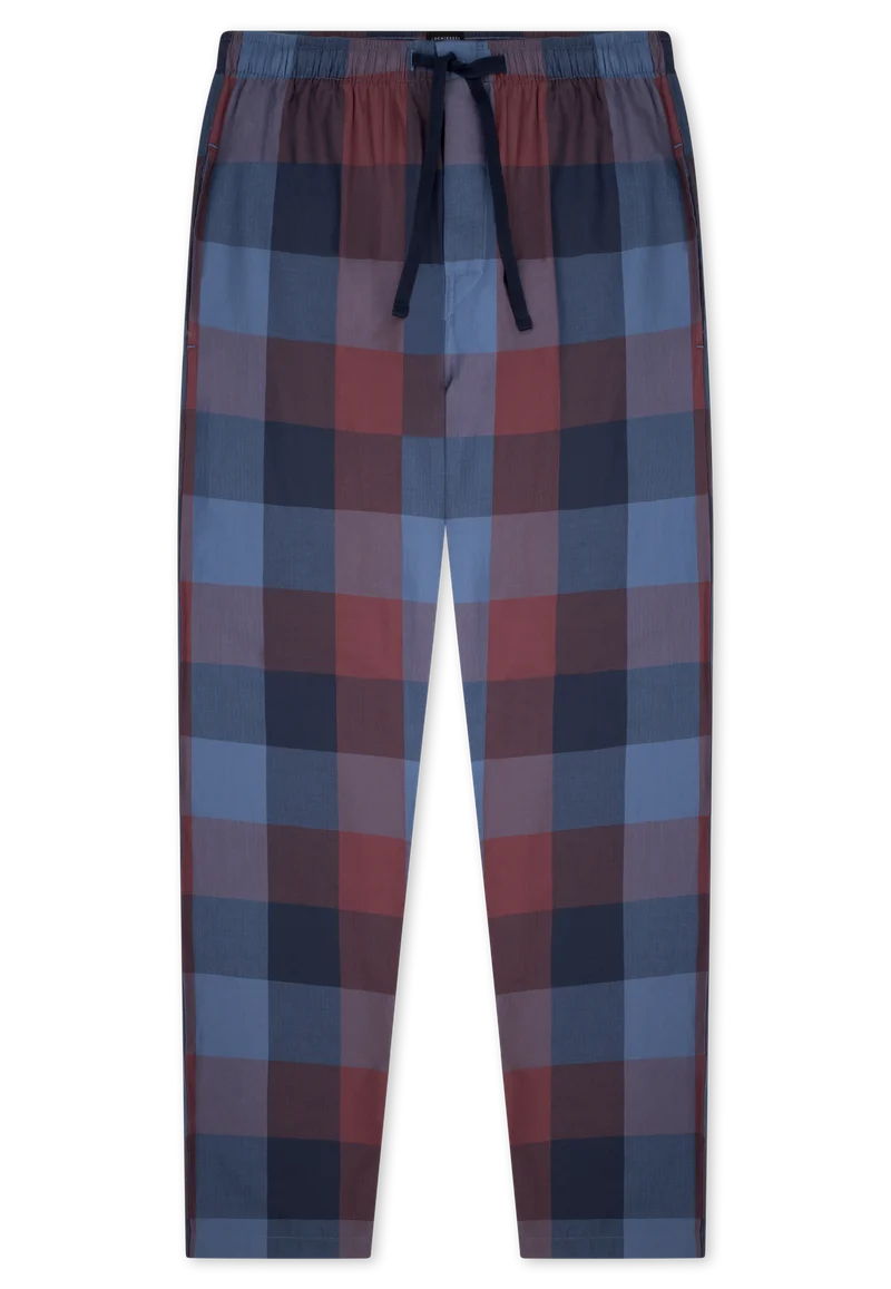 Hose Blau/Rot kariert - Mix+Relax