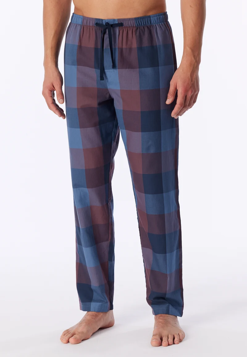 Hose Blau/Rot kariert - Mix+Relax