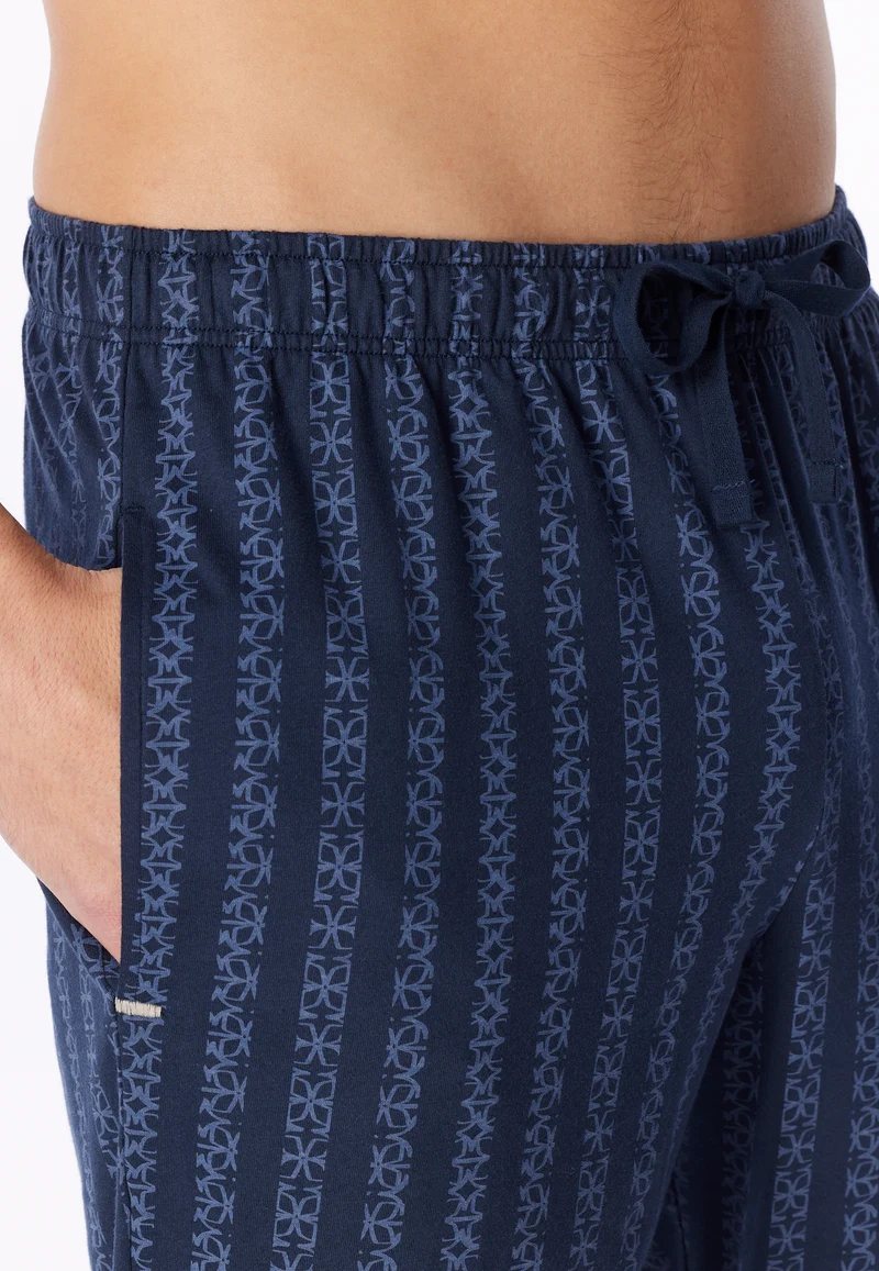 Hose Blau gemustert - Mix+Relax