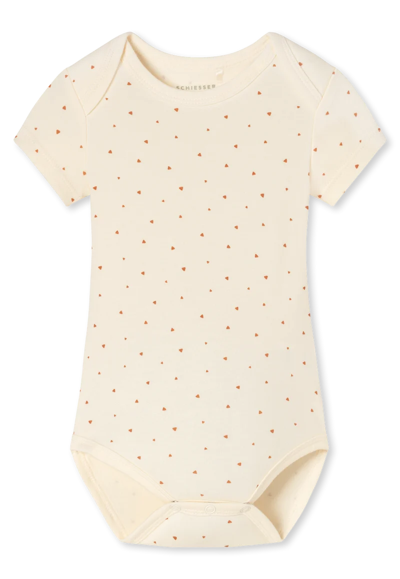 Body kurzarm Feinripp 5er-Pack Bunt gemustert - Baby