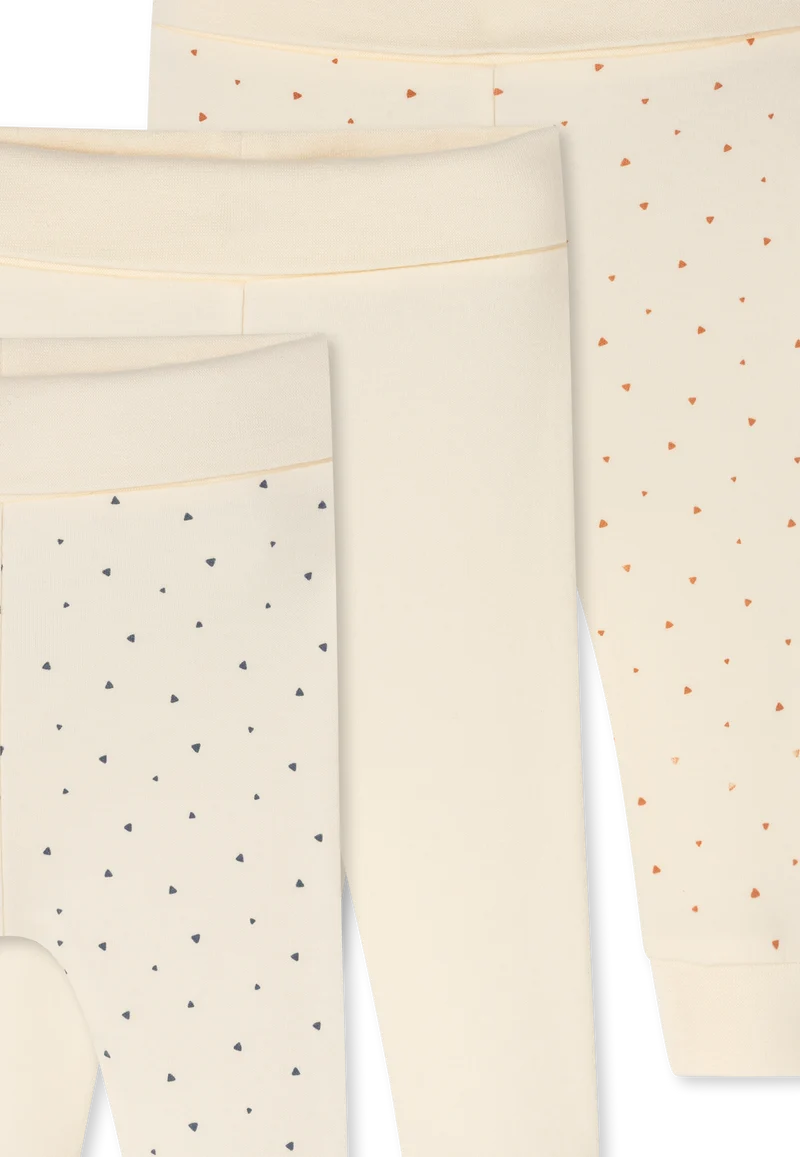 Hose lang Feinripp 3er-Pack Bunt - Baby
