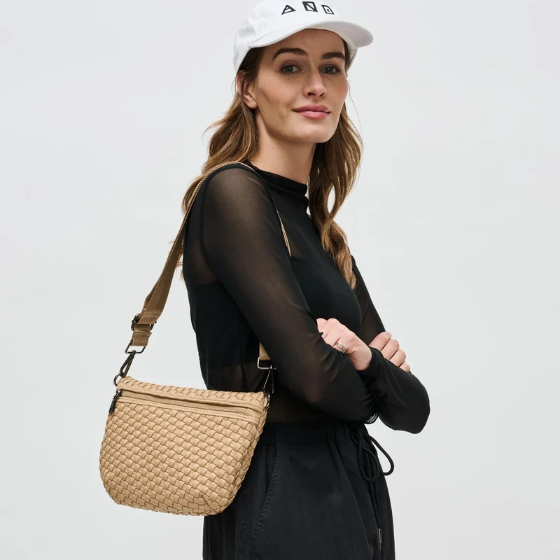 Sac banane et bandoulière en néoprène tressé Ethereal