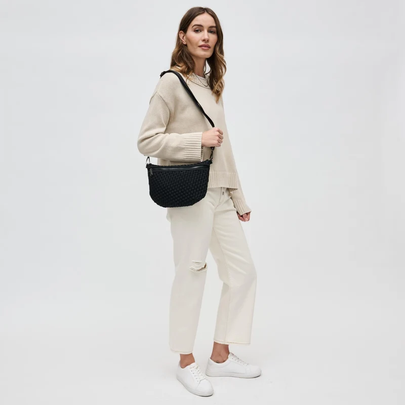 Sac banane et bandoulière en néoprène tressé Ethereal