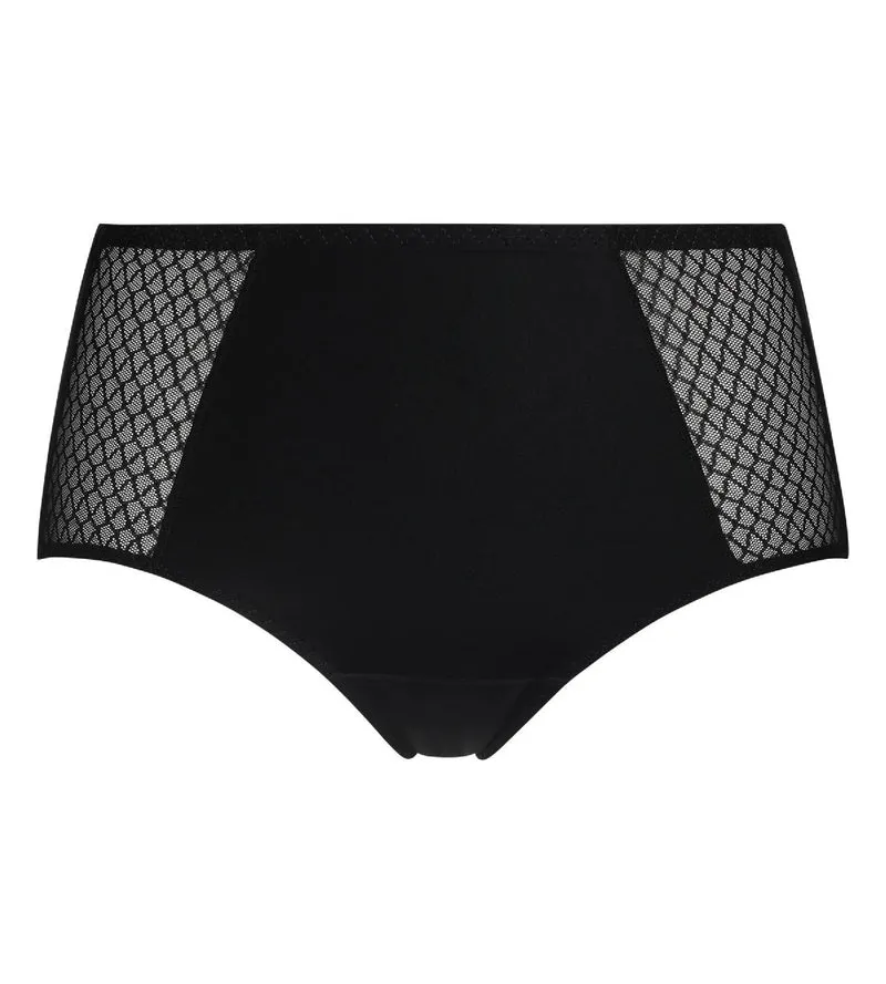 Culotte ventre plat taille haute noir Dim Silhouette Essentiel