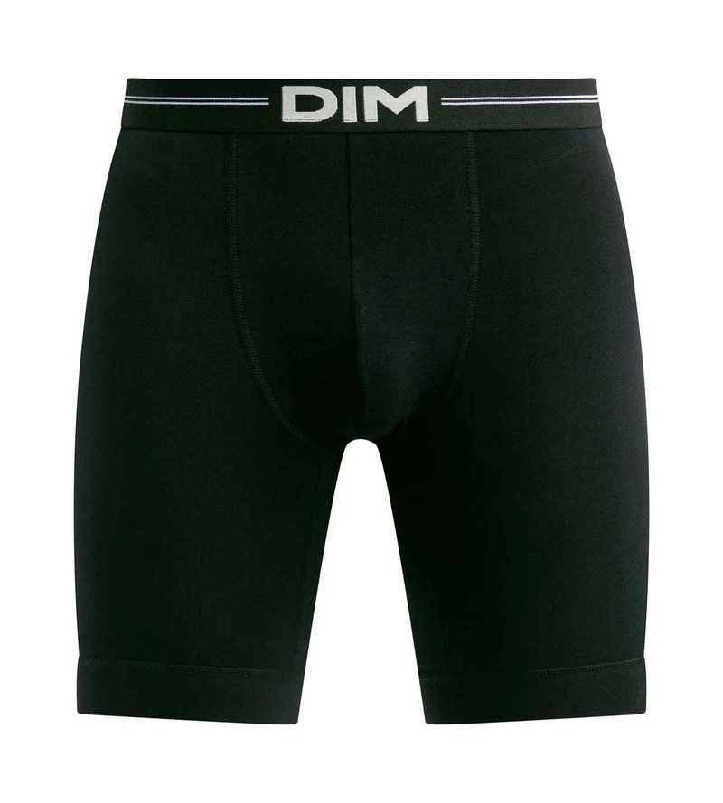 Boxer long homme en coton modal Noir Dim Icons Essentiel
