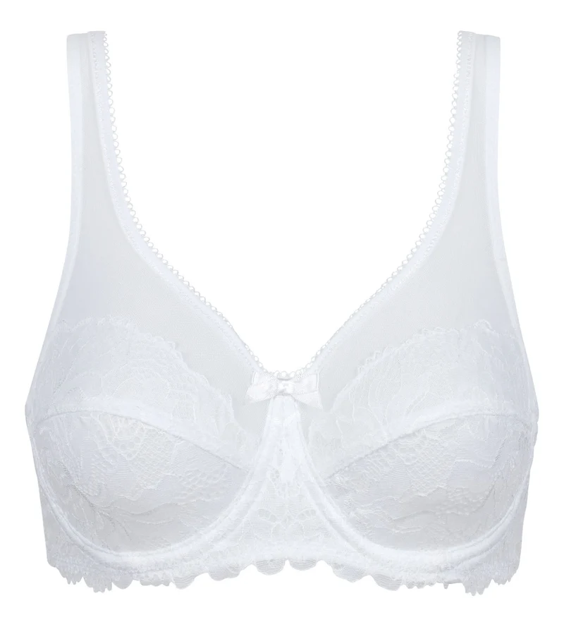 Soutien-Gorge emboîtant blanc en dentelle Generous Essentiel
