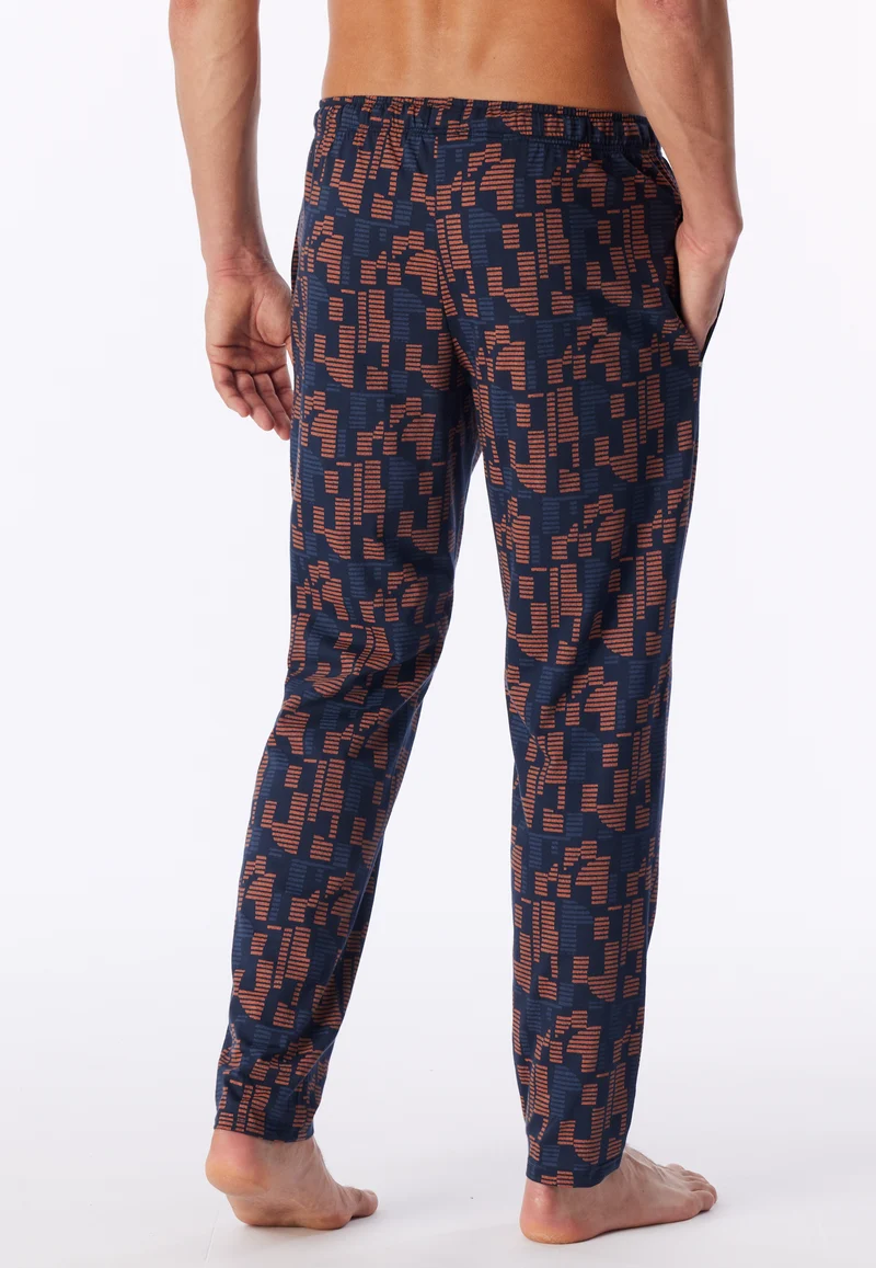 Hose Orange/Blau gemustert - Mix+Relax