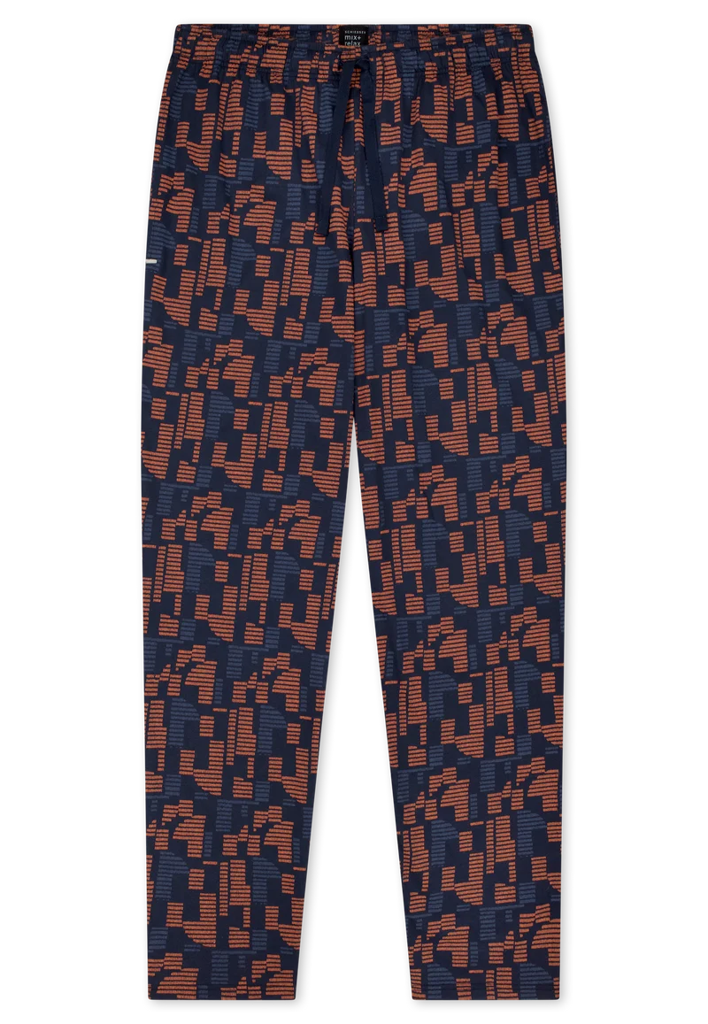 Hose Orange/Blau gemustert - Mix+Relax