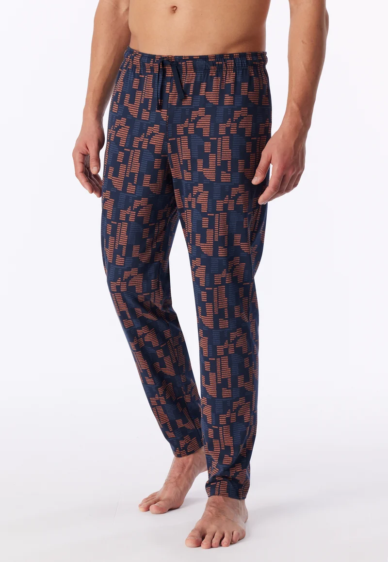 Hose Orange/Blau gemustert - Mix+Relax