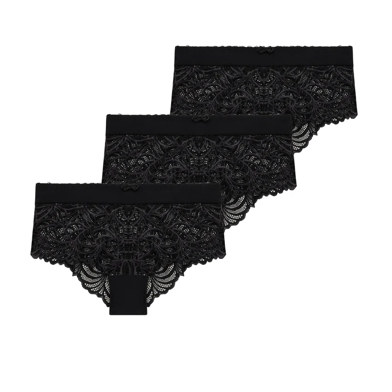 Lot de trois shortys noir Pampelune