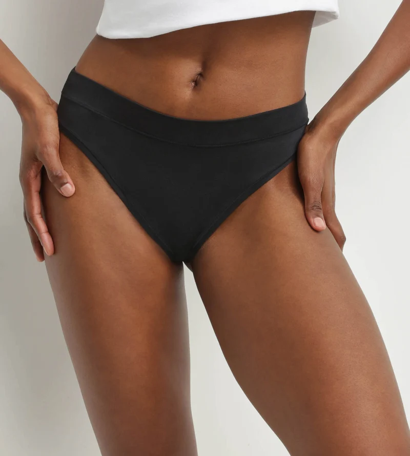 String femme en coton modal Noir Dim Comfort Collection