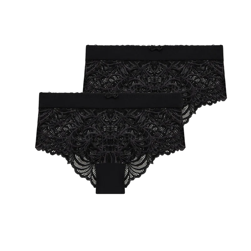 Lot de deux shortys noir Pampelune