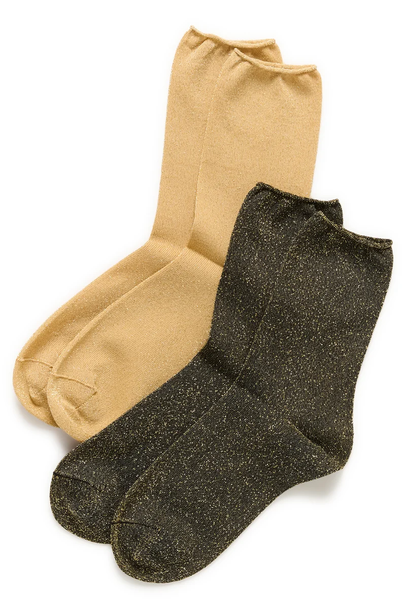 Chaussettes courtes scintillantes Cozy