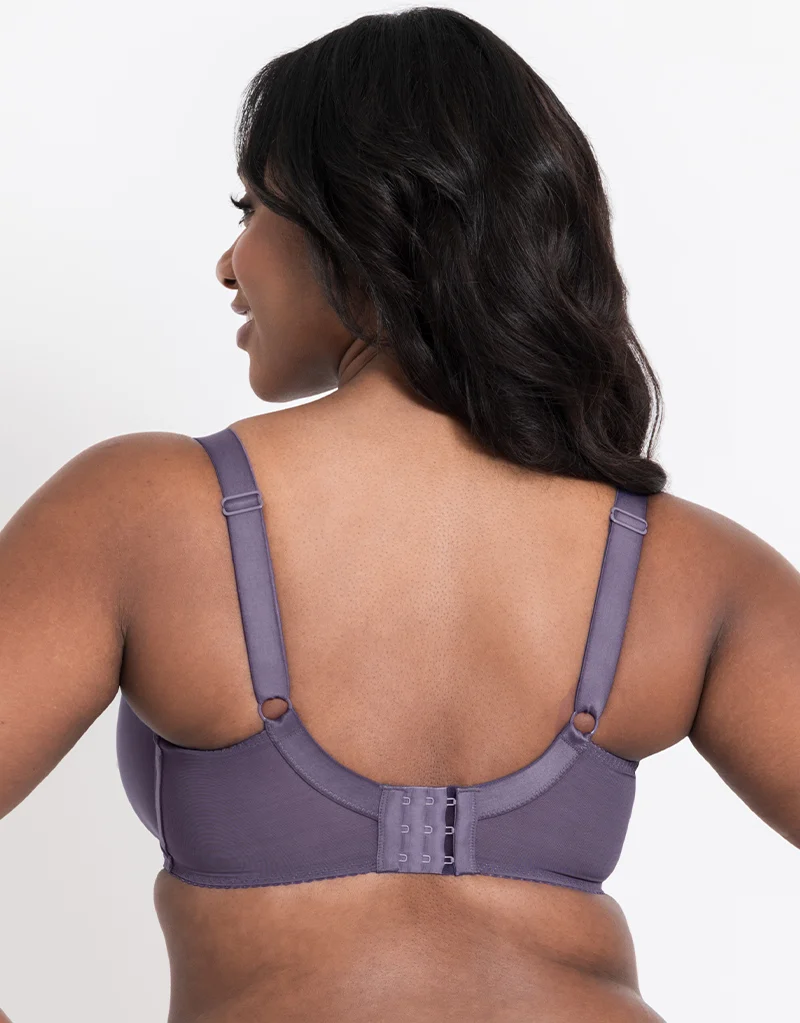 Flirtelle Swirl Balcony Bra Heather