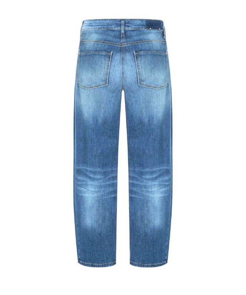 Jeans court Oria à jambe ballon