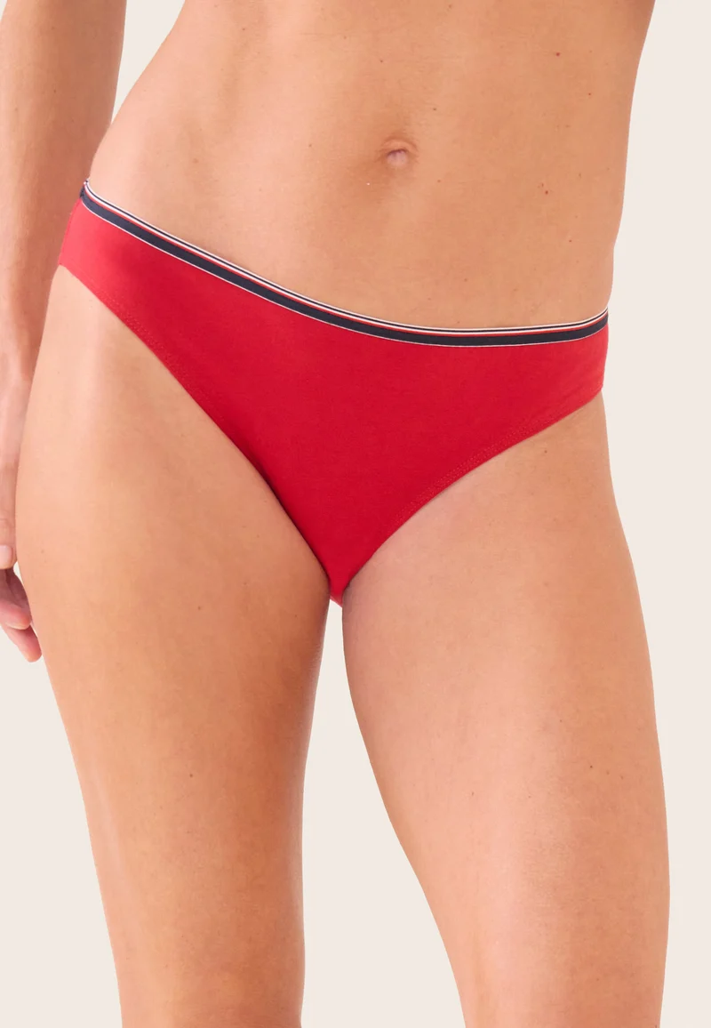Culotte rouge en coton - Lucette Rouge Cerise