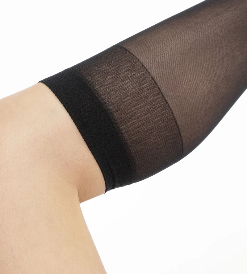 Lot de 4 mi-bas noirs EcoDIM semi-opaques 28D