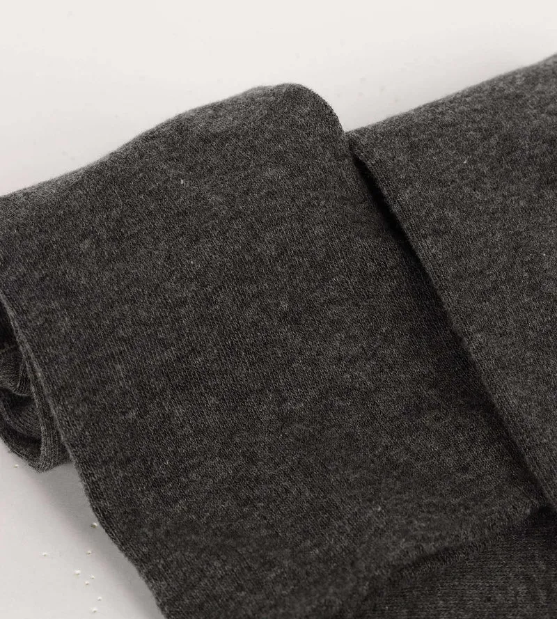 Chaussettes maxi hautes pour femme en coton Anthracite Chiné Dim