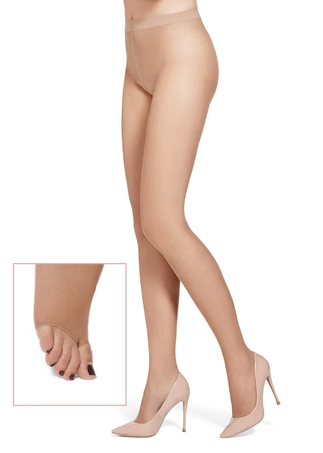 Collants 8 deniers avec pointe ouverte Cool Summer