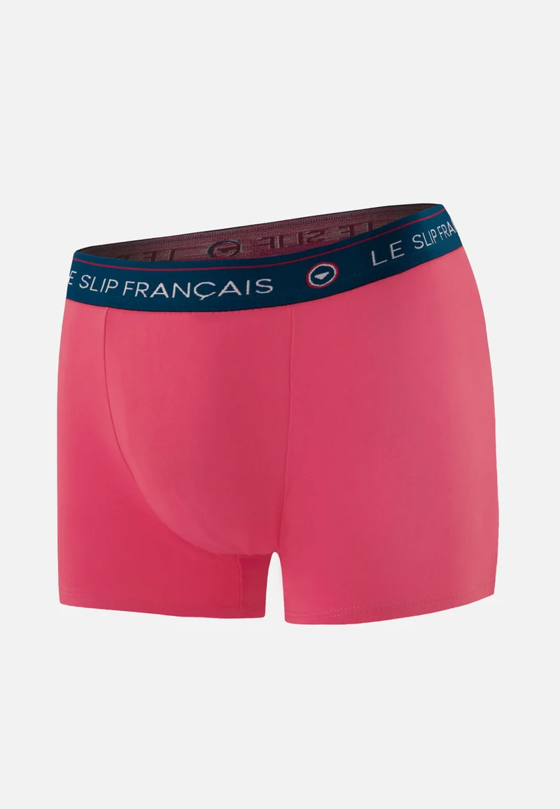 Boxer rose en coton - Redoutable Rose Cerise