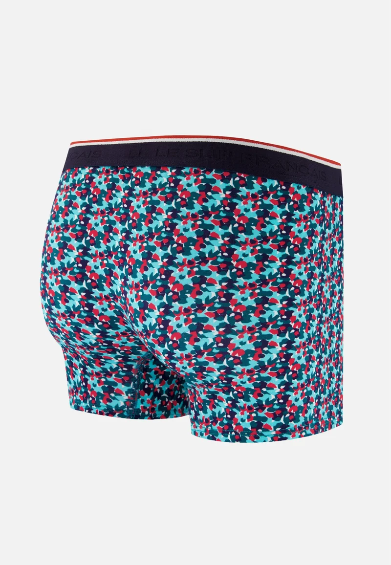 Boxer vert à motif confetti en coton - Marius Confetti Vert D'Eau