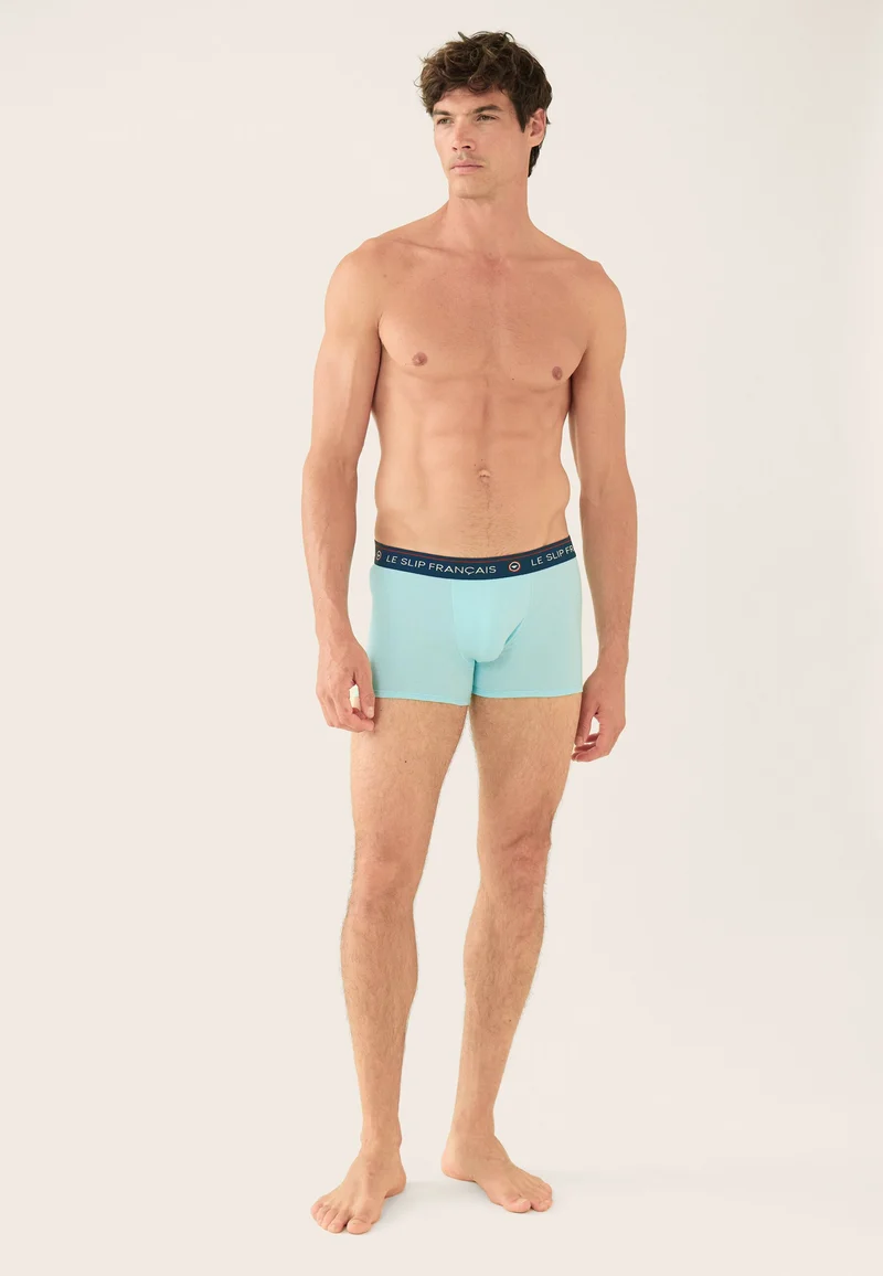 Boxer vert en coton - Redoutable Vert D'Eau