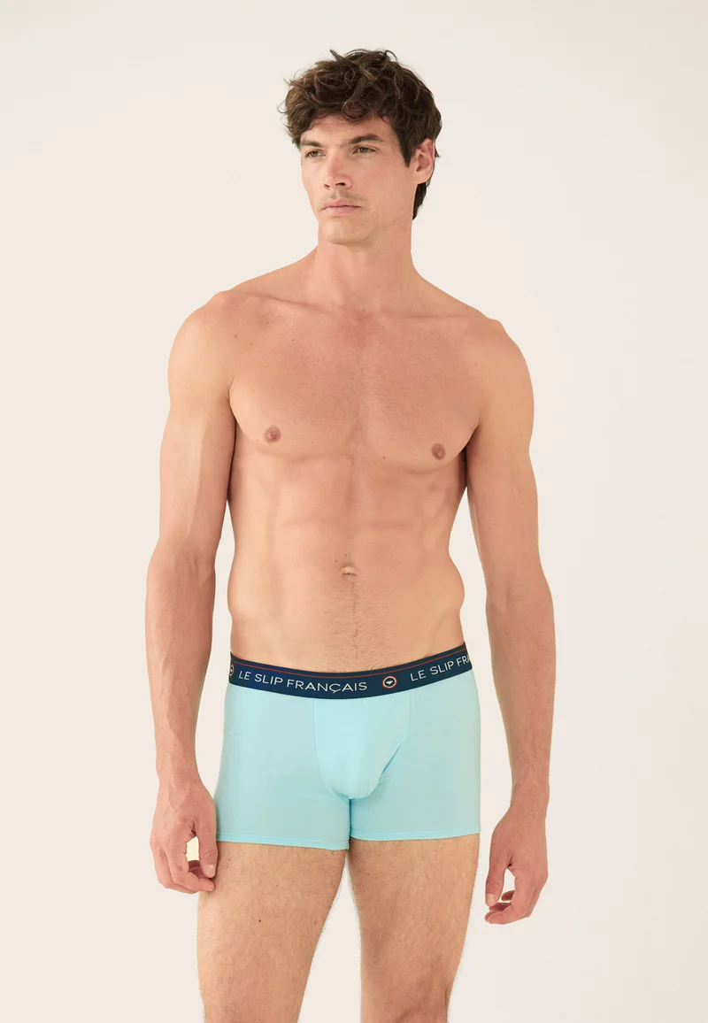 Boxer vert en coton - Redoutable Vert D'Eau