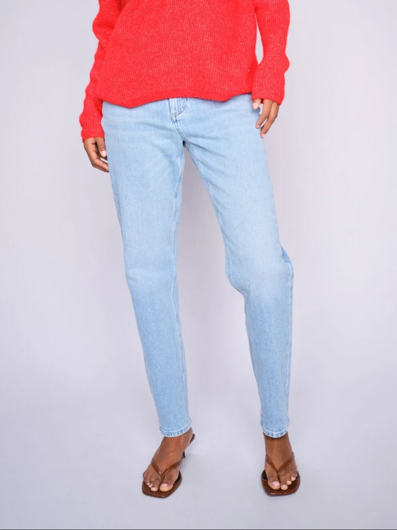 Jeans coupe boyfriend avec coeur brodé Elly Gallon