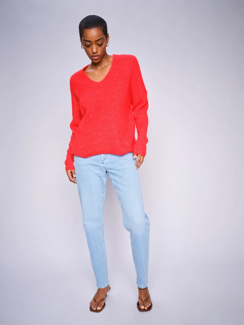 Jeans coupe boyfriend avec coeur brodé Elly Gallon