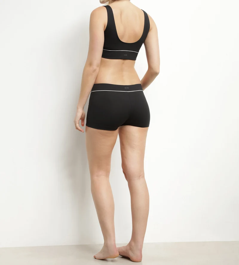 Shorty de bain femme en microfibre Noire Dim Move