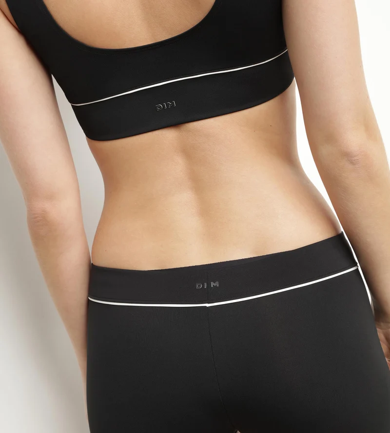 Shorty de bain femme en microfibre Noire Dim Move