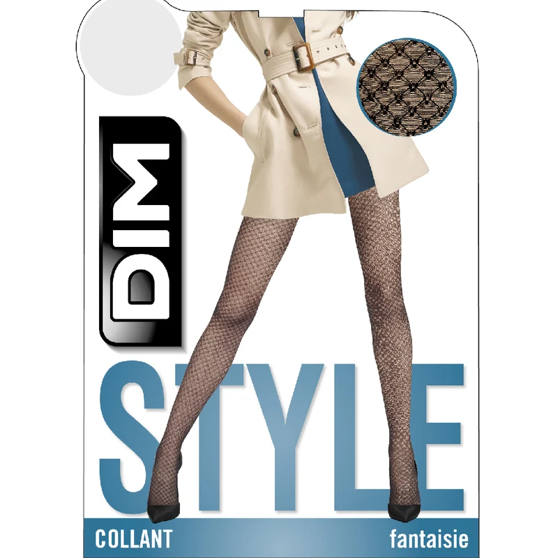 Collant noir voile bijoux 23D Madame so Chic