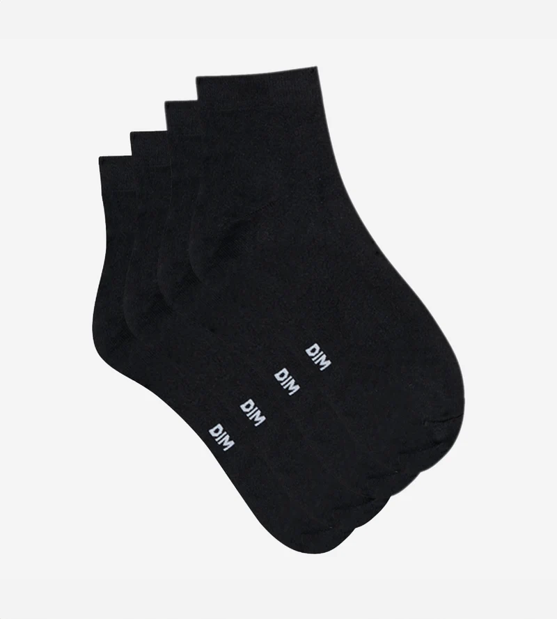 Lot de 2 socquettes noires seconde peau Femme