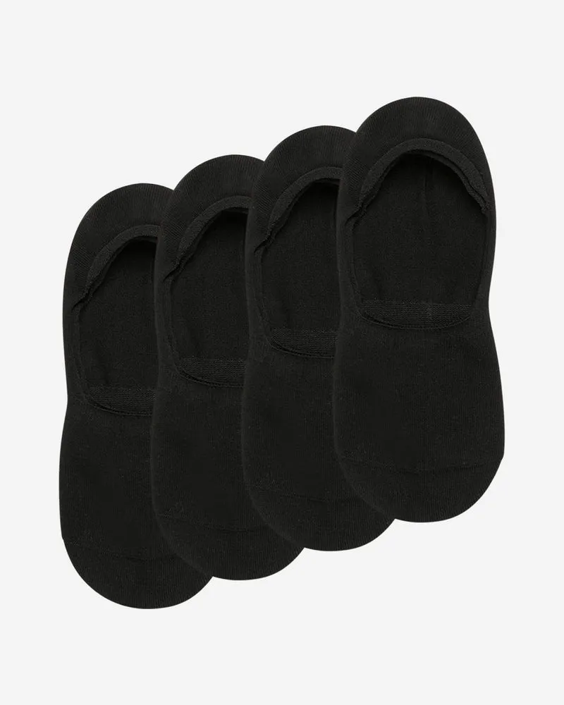 Lot de 2 protège-pieds noirs en coton Homme