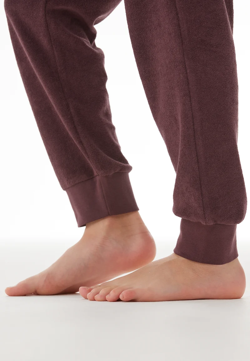 Schlafanzug mit Bündchen Bordeaux - Nightwear