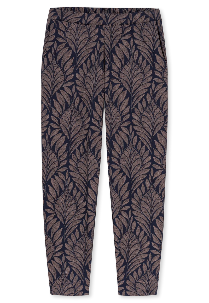 Schlafanzug Dunkelblau gemustert - INTERLOCK
