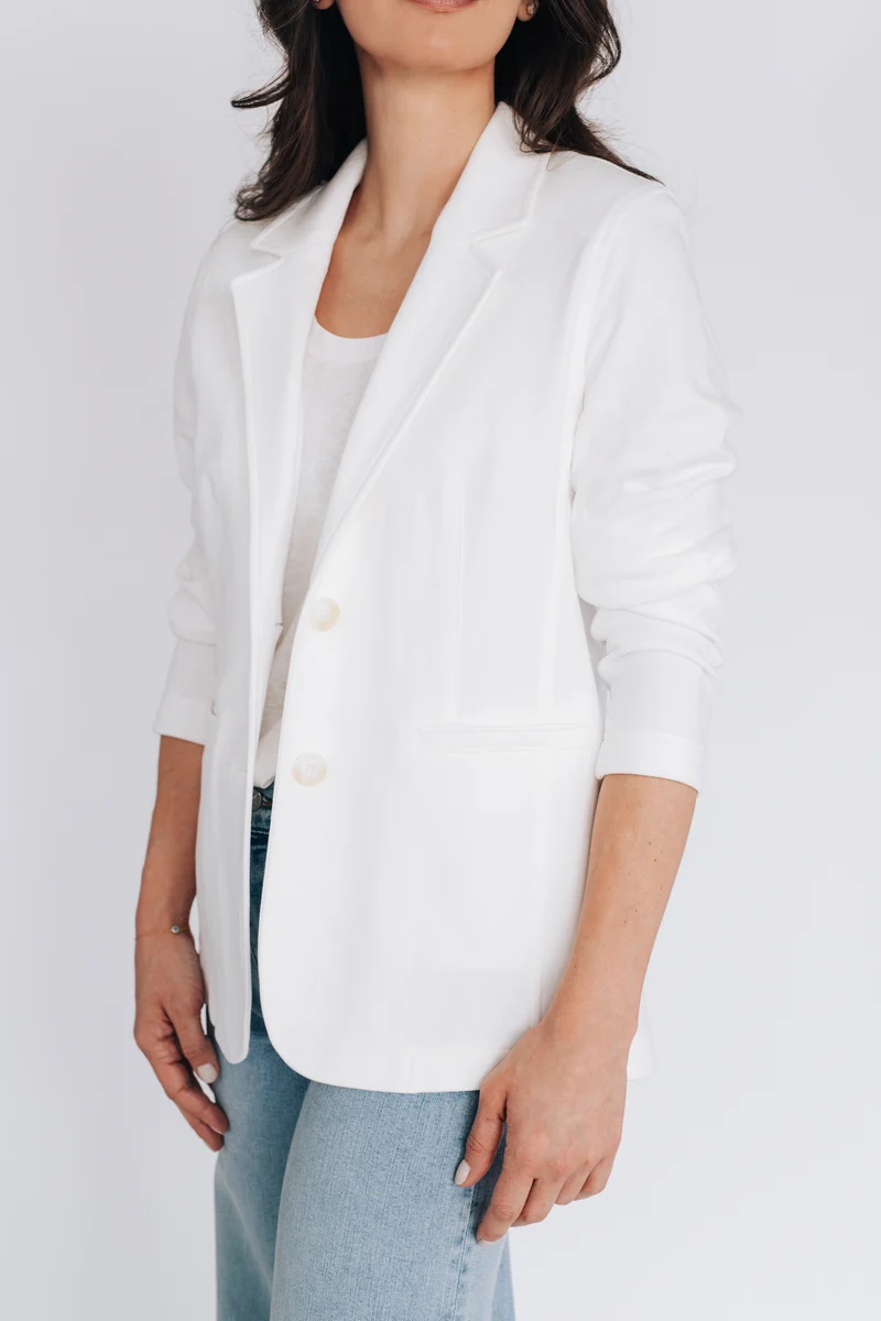 Blazer décontracté écru - Sienna - Avec Style Studio
