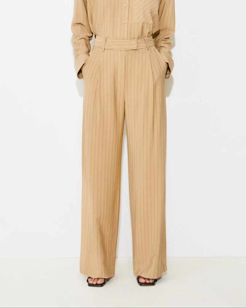 Pantalon tailleur avec rayures Jill