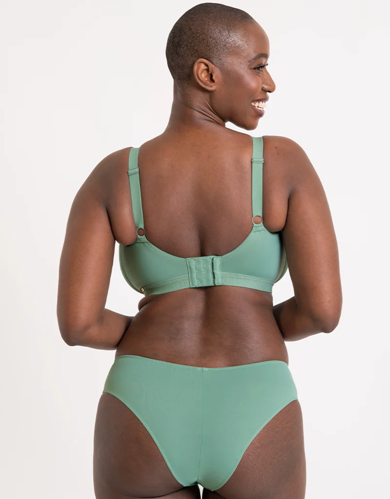 Curvy Kate Zen Non-Wired Bralette Sage Green