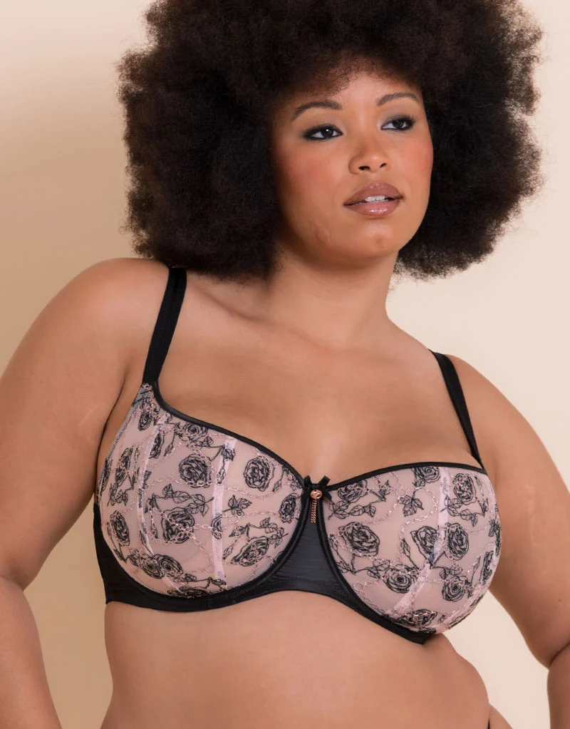 Scantilly Entwined Balcony Bra Black/Blush
