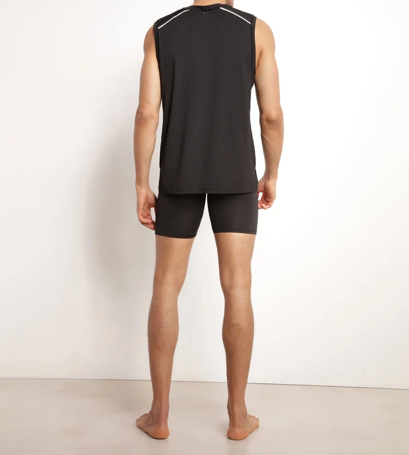 Débardeur de sport homme en matière aérée Noire Dim Move