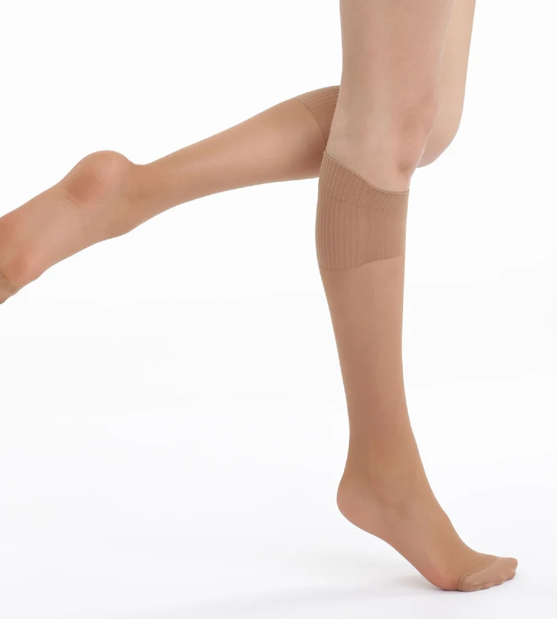 Lot de 2 mi-bas cannelle Absolu Flex 20D