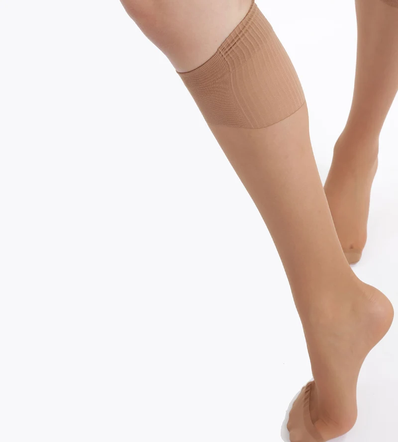 Lot de 2 mi-bas cannelle Absolu Flex 20D