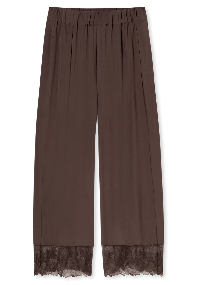 Pyjama mit Spitze Braun - Modern Lace